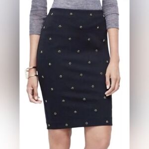 Ann Taylor Beaded Pencil Skirt Size 12